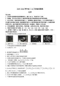 山西省三晋卓越联盟2026届高三上学期12月质量检测 化学试卷(含答案)