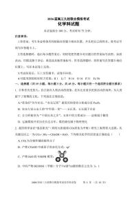 吉林省九校2026届高三上学期11月联合模拟考试 化学试卷（PDF图片版）（含答案)