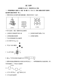 北京市第四中学高三上学期期中考试 化学试题（原卷版）-A4