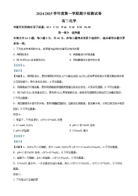 北京市第五中学高二上学期化学期中试卷（解析版）-A4