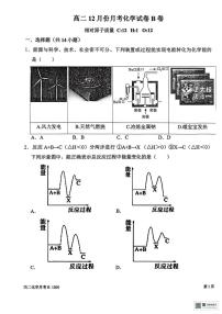 河南省周口市项城市第二高级中学2025-2026学年高二上学期12月月考化学B卷