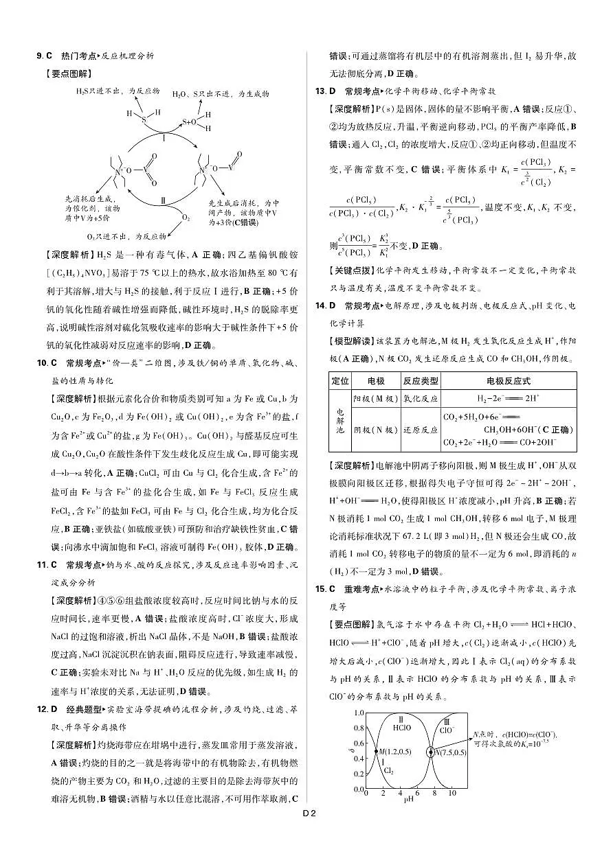 化学答案第2页
