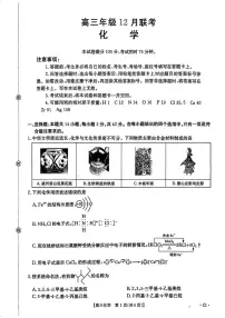 2025-2026学年河北高三上学期12月化学试题及答案