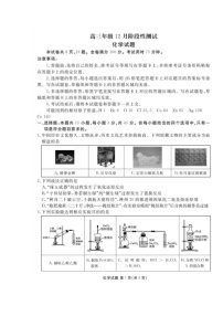 湖北省衡水金卷2026届高三上学期12月阶段性测试 化学 含解析