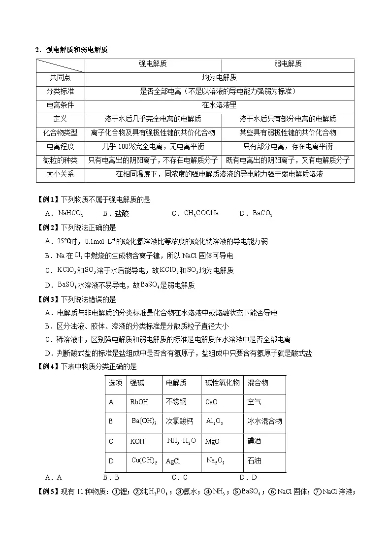 离子反应、与量有关的离子方程式书写(讲义、原卷版)-备战2026年高考化学【一轮·夯基提能】精讲精练复习讲义第2页