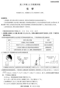 化学-湖南省天壹联考2026届高三上学期12月联考试题及答案