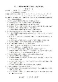 NT20名校联合体高三上学期1月质检考试化学试卷+答案