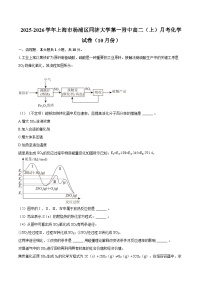 2025-2026学年上海市杨浦区同济大学第一附中高二(上)月考化学试卷(10月份)-自定义类型