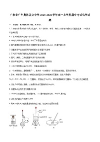 广东省广州奥林匹克中学2025-2026学年高一上学期期中考试化学试题-自定义类型