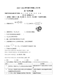 黑龙江省齐齐哈尔市第八中学校2023-2024学年高一下学期6月月考化学试卷（无答案）