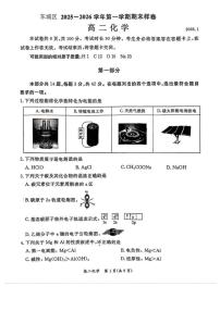2025-2026学年北京市东城区高二上学期期末考试化学（无答案）试卷