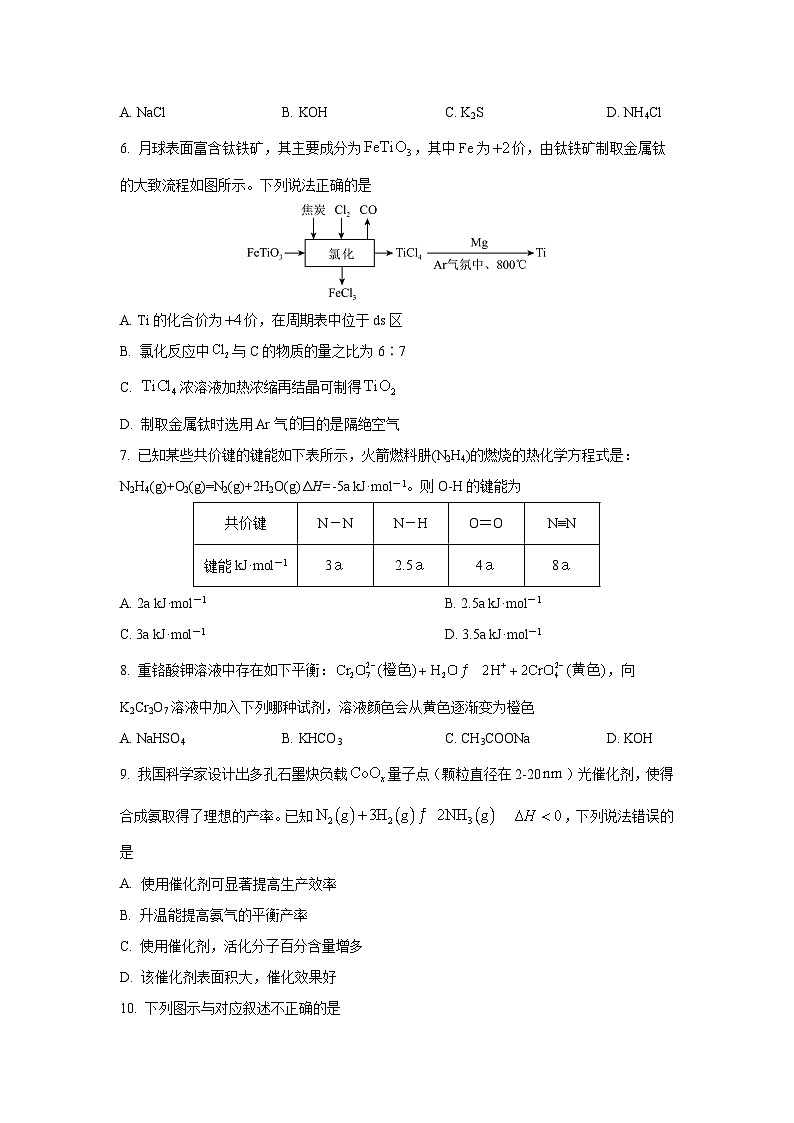 2024-2025学年广西壮族自治区柳州市高二上学期1月期末化学试卷(学生版)第2页