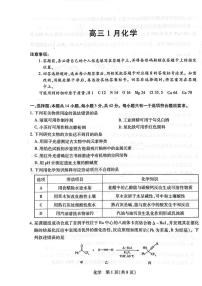 安徽省多校联考2025-2026学年高三上学期1月月考 化学试题