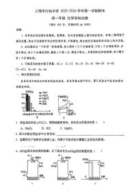 上海市行知中学2025-2026学年高一上学期1月期末化学试题