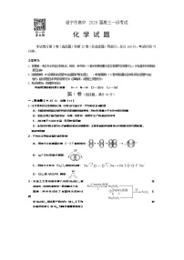 四川省遂宁市2026届高三上学期1月一诊考试化学试题（Word版附答案）