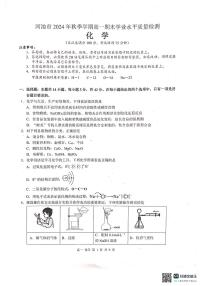 广西壮族自治区河池市2024-2025学年高一上学期1月期末考试化学试卷（无答案）
