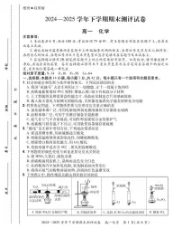 河南省安阳市滑县2024-2025学年高一下学期期末测评化学试卷(无答案)