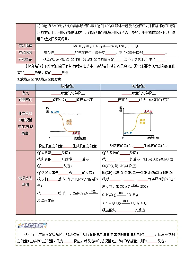 第06讲 化学反应与热能(寒假预习)(原卷版)第2页
