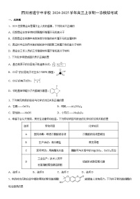 2024-2025学年四川省遂宁中学校高三上学期一诊模拟考试化学试卷（学生版）
