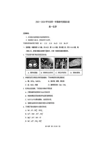 2025-2026学年广东省东莞市高一上学期期末检测化学考试试题(含答案)