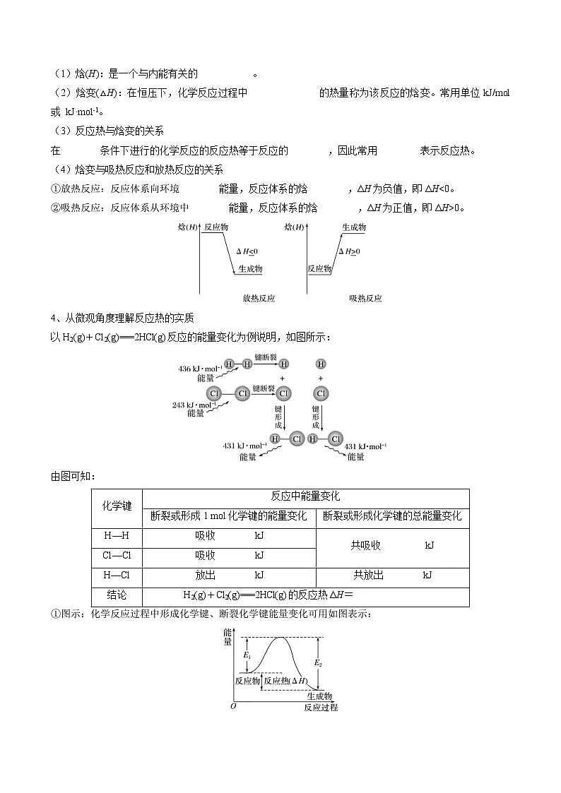 专题01 化学反应的热效应(原卷版)第3页