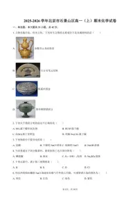 2025-2026学年北京市石景山区高一（上）期末化学（含答案）试卷