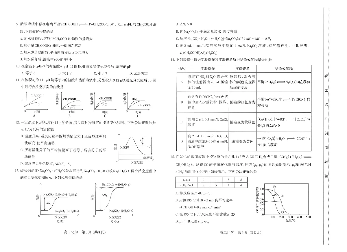 化学试题第2页