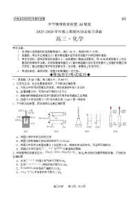 四川省字节精准教育联盟2025-2026学年度高三上期1月期末考试化学试卷（Word版附解析）