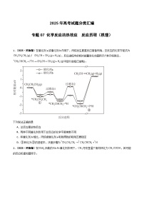 2025年高考化学试题分类汇编 专题07 化学反应的热效应  反应历程（机理）