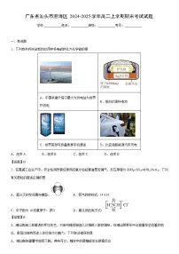2024-2025学年广东省汕头市澄海区高二上学期期末考试化学试卷