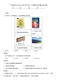 2024-2025学年广西桂林市高二上学期期末质量检测化学试卷