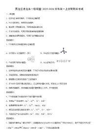 2025-2026学年黑龙江省龙东十校联盟高一上学期期末考试化学试卷