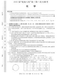 安徽省“皖南八校”2025届高三下学期第三次大联考化学试卷（含答案）