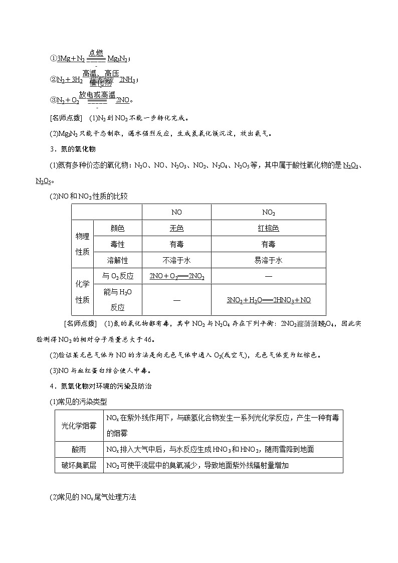 高考化学一轮复习考点巩固练习考向12 氮及其化合物(含答案解析)第3页