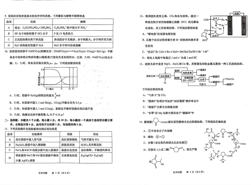 2025-2026学年山东省部分高中学校3月高考模拟化学试题 2025-2026学年山东省部分高中学校3月高考模拟化学试题第2页