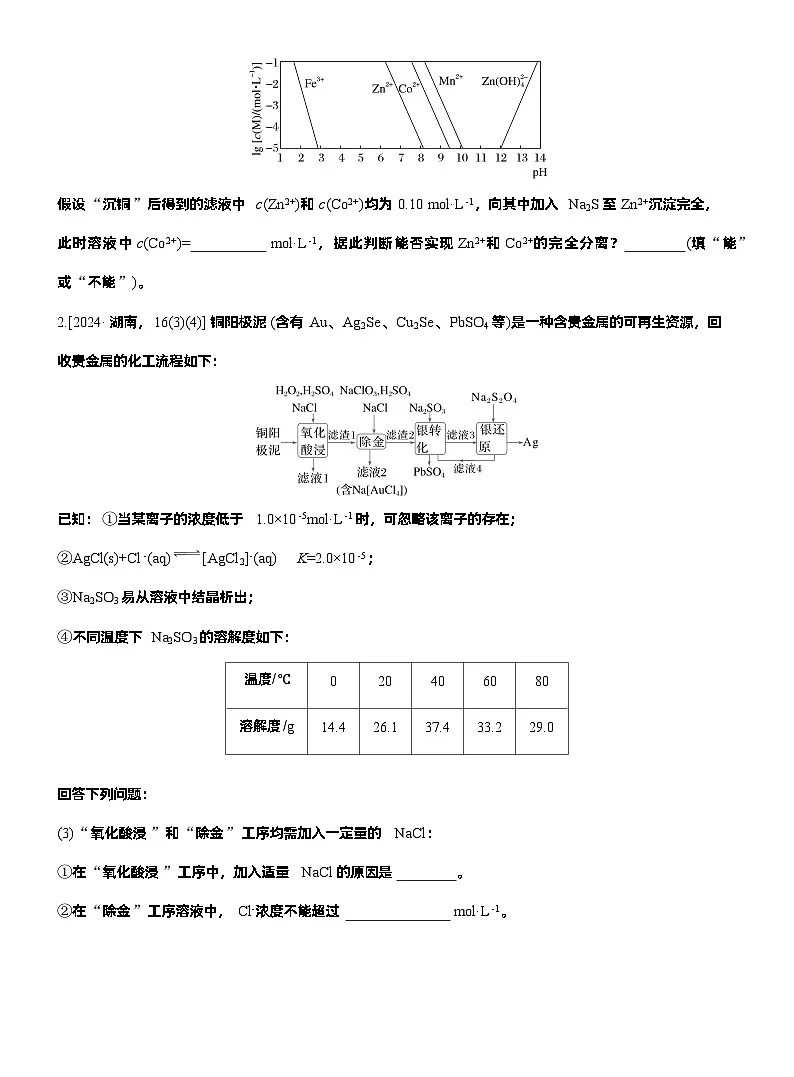 2026高三二轮专题复习化学习题_专题六 主观题突破4 化工流程中的有关计算(含解析)第2页