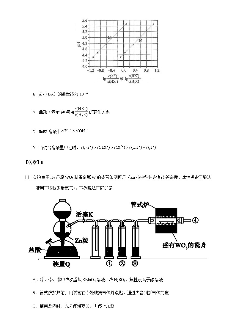 2020届湖南省长沙市礼雅中学高中毕业班三月份网络教学质量监测卷理科综合化学部分第3页