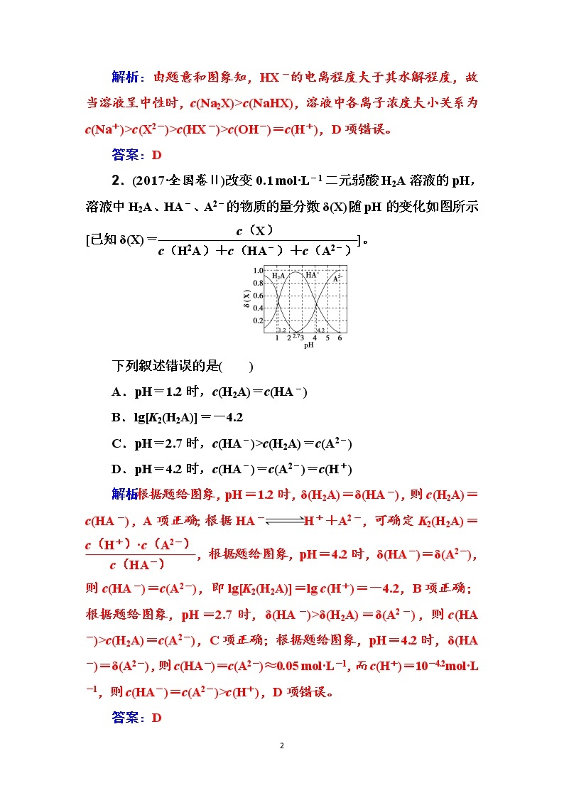 2020届高考化学总复习——第八章 高考热考题型攻关(十三)02