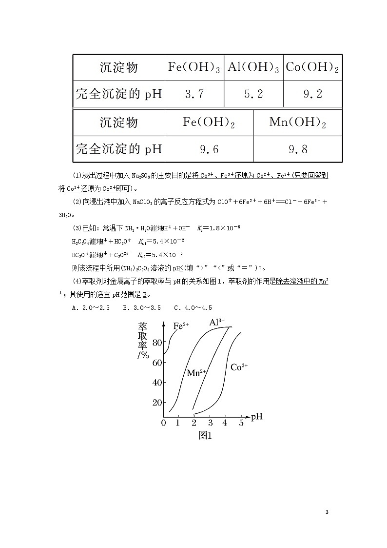 2020高考化学二轮复习非选择必考题标准练9(含解析)第3页