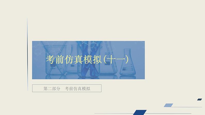 2020届二轮复习 考前仿真模拟(十一) 课件(61张)(全国通用)01