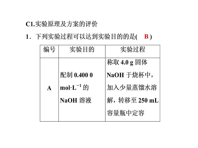 2020届二轮复习 实验方案的设计与评价 课件(61张)(全国通用)08