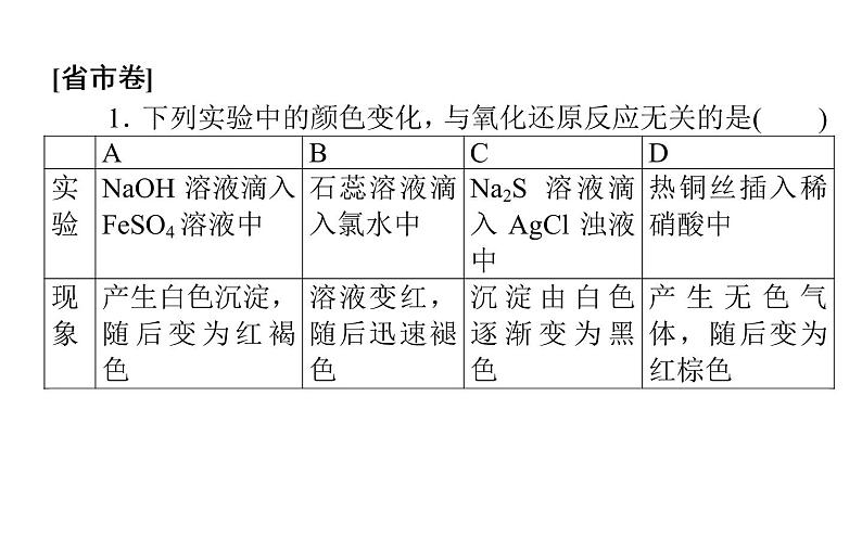 2020届二轮复习 氧化还原反应 课件(42张)(全国通用)08