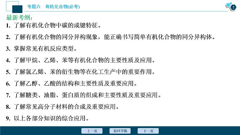 2020届二轮复习 有机化合物(必考) 课件(58张)(全国通用)03