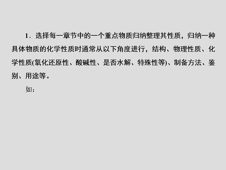 2020届二轮复习 元素化合物的学习策略 课件(43张)(全国通用)03