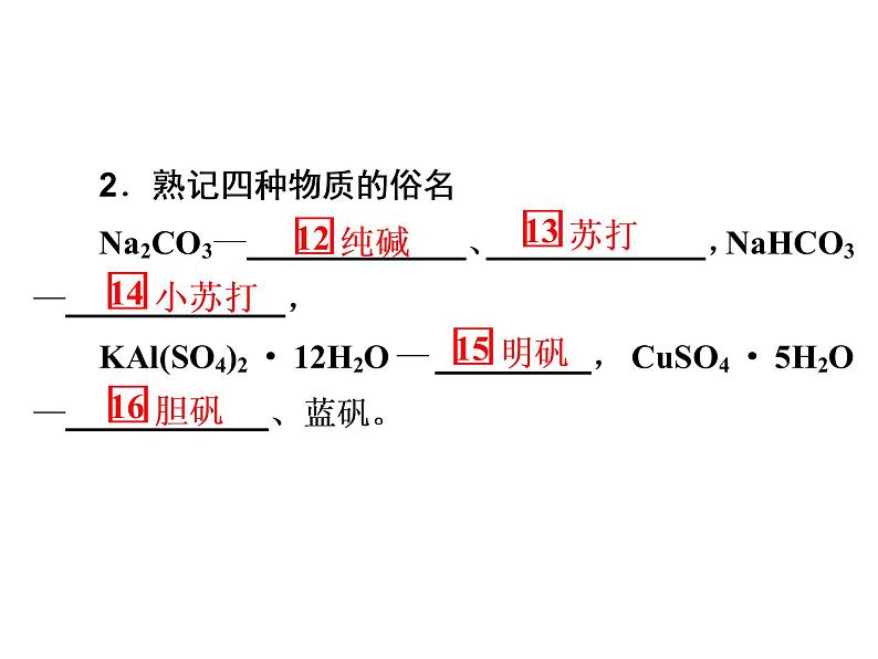 2020届二轮复习 元素及其化合物 课件(149张)(全国通用)04