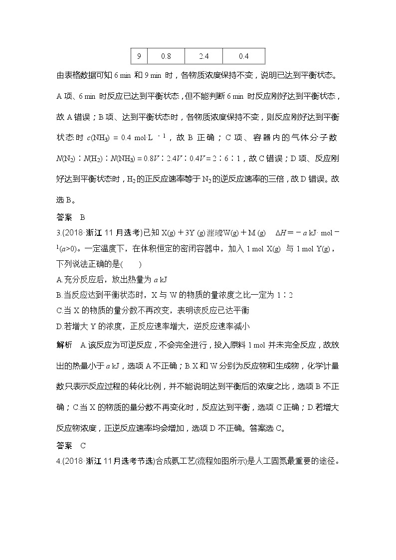 2020届二轮复习 化学平衡 学案（浙江专用）03