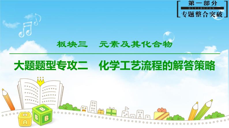 2019届高考化学二轮复习大题题型专攻2　化学工艺流程的解答策略课件（42张）01