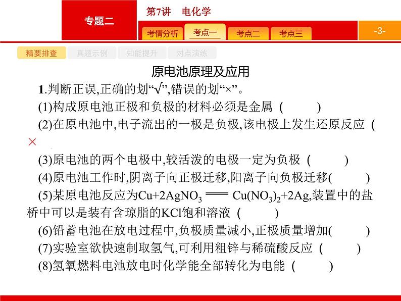 2019届二轮复习 7 电化学 课件(50张)03