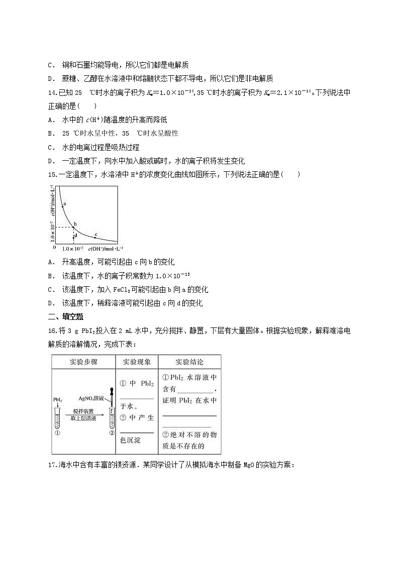 2019届二轮复习 水溶液中的离子平衡 作业(全国通用) (10) 练习03