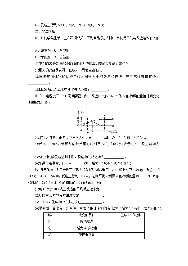 2019届二轮复习 化学反应速率及其影响因素 作业(全国通用) 练习03